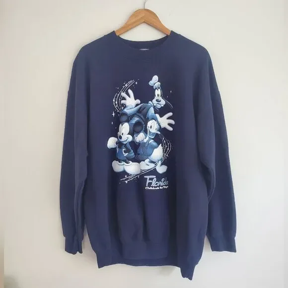 Disney Florida navy blue crew neck sweatshirt size XL - Picture 2 of 8